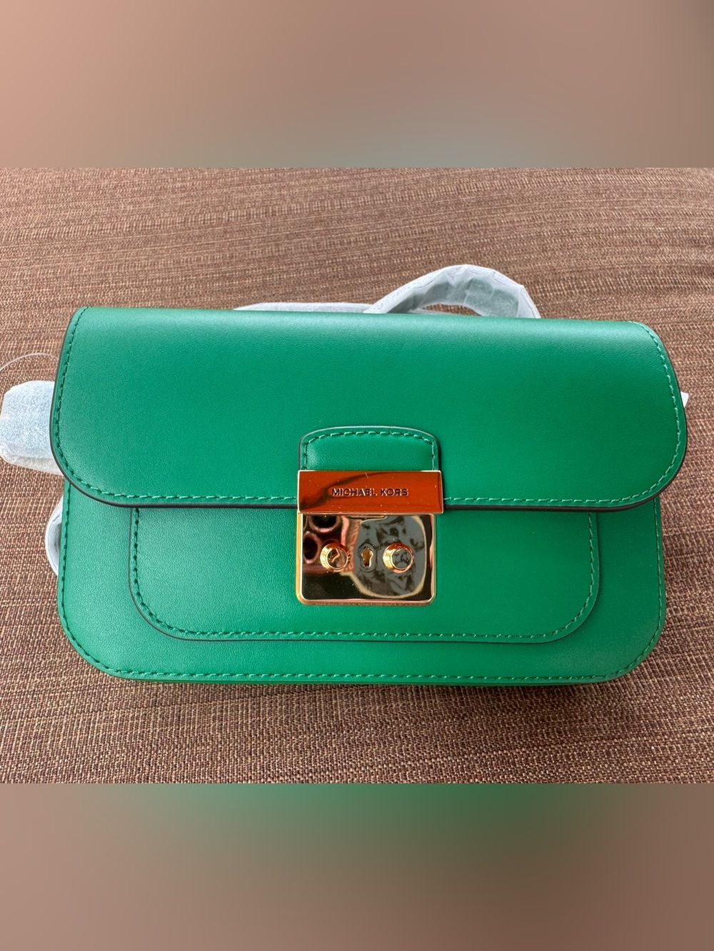 Michael Kors Sloan Editor Small Flap Belt Bag Fanny Pack Clutch Leather NWT